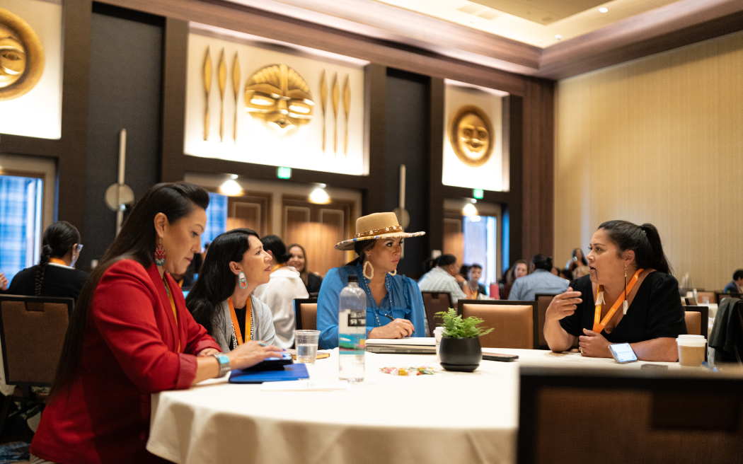 Attendees at the Native Visibility and Power Convening hosted by IllumiNative at the Muckleshoot Casino Resort