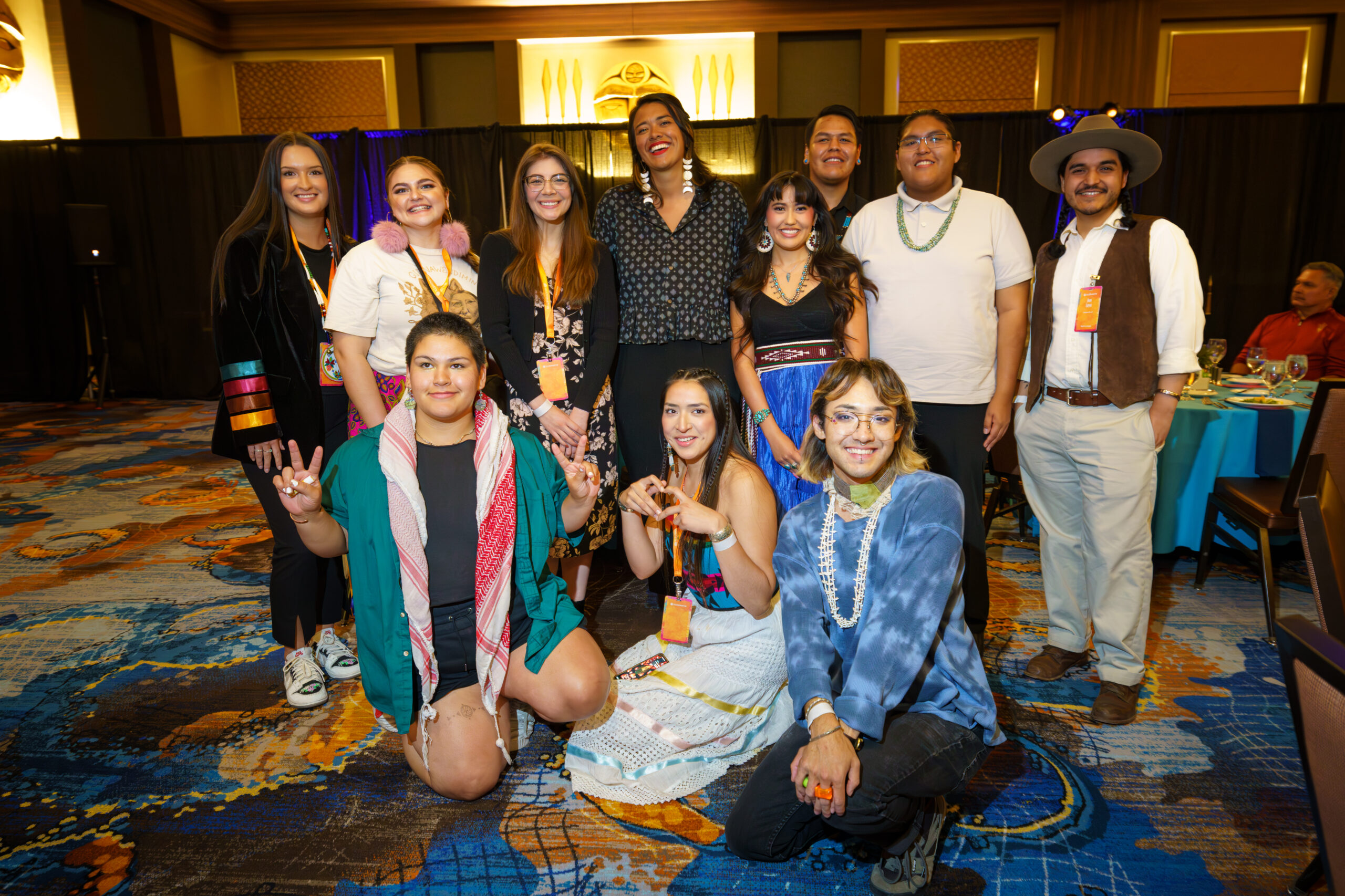 Native Youth participants at the Native Visibility and Power Convening