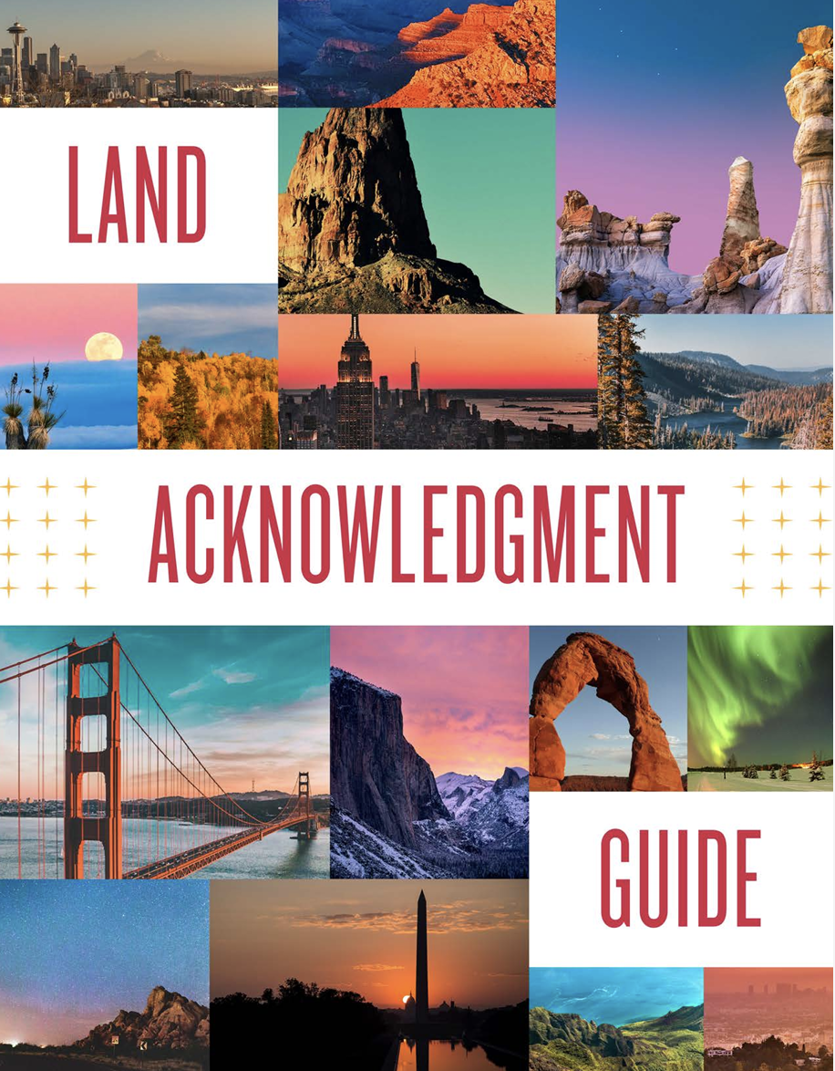 Photo of the cover of the Land Acknowledgement Guide